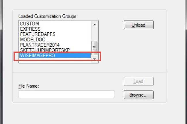No WiseImage Pro for AutoCAD (WiProAC) Menu in WiProAC Ribbon Menu Bar