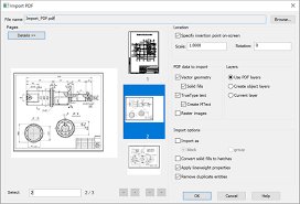 Pdf to Dwg or Dxf in nanoCAD